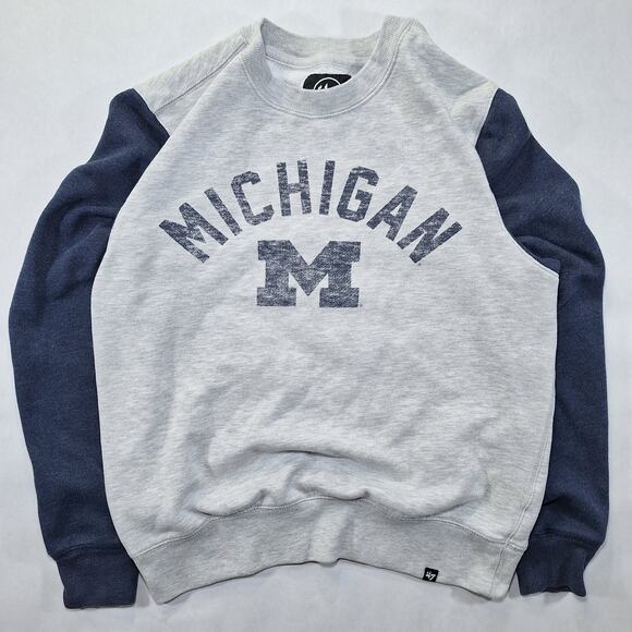 47 Other - '47 Men's Small Michigan Wolverines Grey Fells Boulevard Crew Neck Sweatshirt